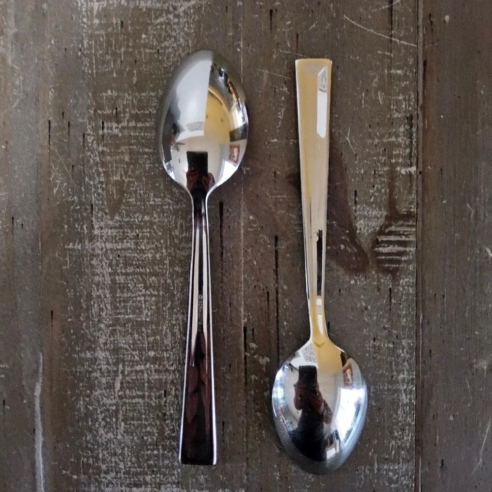 Gorham Marabella Large Spoons Set of 4 Stainless Steel 18/8 Flatware MCM